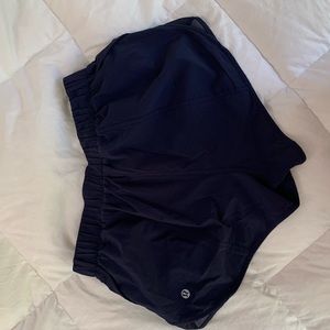 Navy blue lululemon shorts
